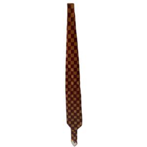 Sartori 100% Silk Red Orange Checkered Men's Tie Made in Italy